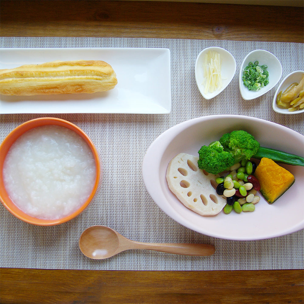 朝粥と揚げパン